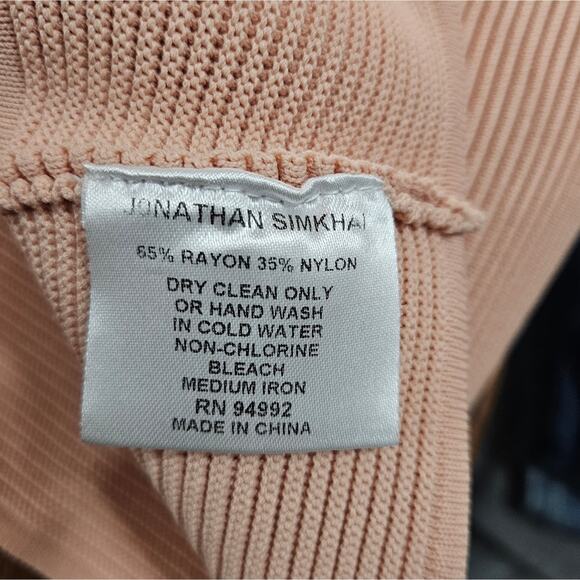 NWT Jonathan Simkhai Cut Out Rib Knit Crop Top Size XS - Picture 4 of 7